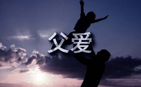 赞美父爱的唯美句子