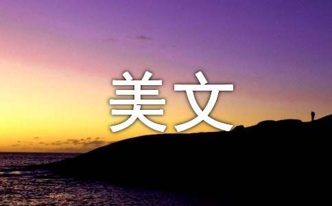 孤独美文